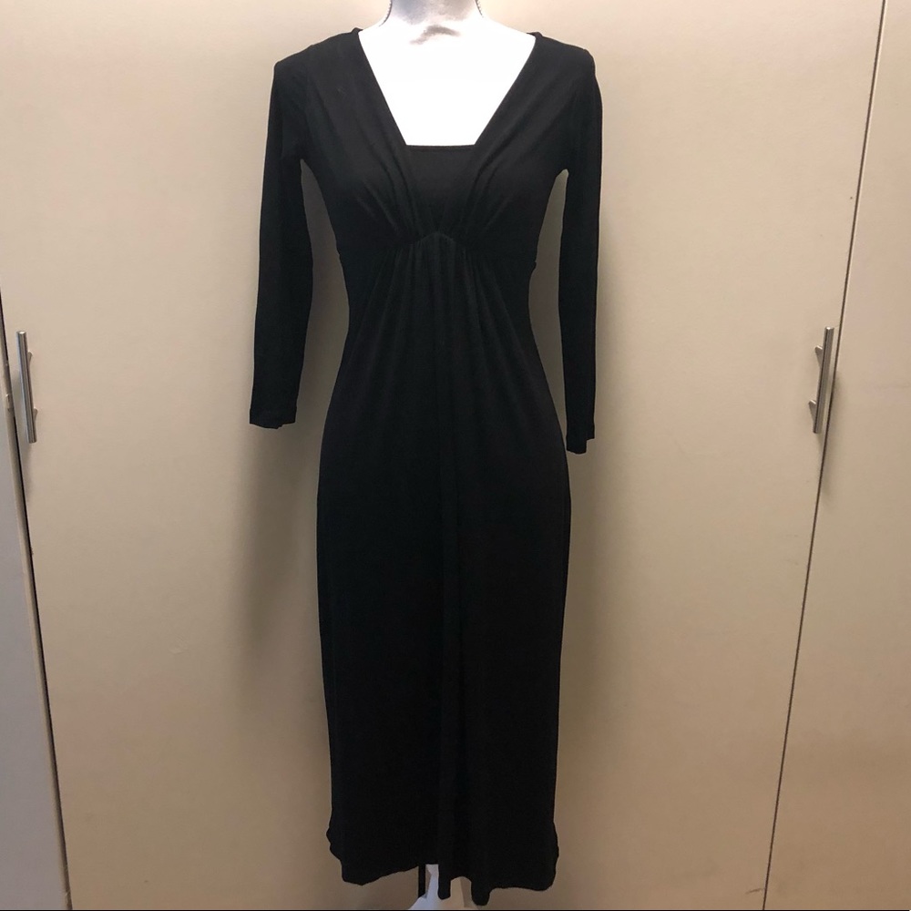 Isabella Oliver Black Empire Waist Dress